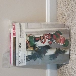 Bernat Santa Stocking Toyland Needlepoint kit new Christmas Craft Hobby Decor